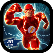 Flash Speed Hero Vs Fire Monster icon