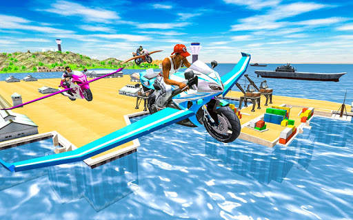 Flying Motorbike 3D Simulator screenshot 8