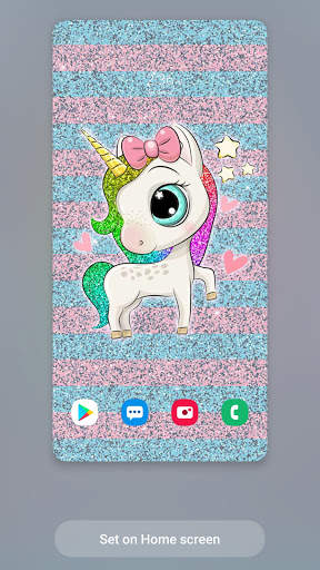 Glitter Unicorn Wallpaper screenshot 6