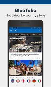BlueTube - Global YouTube (Popular videos, Repeat) screenshot 1
