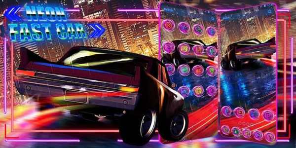 Blazing Neon Car screenshot 4