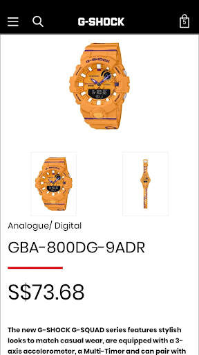 G-SHOCK CASIO screenshot 2