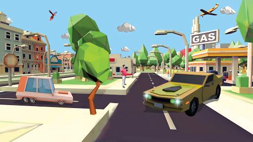 Monster Smashy Cars-Blocky City Driving Adventures screenshot 7