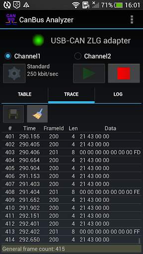 CanBus Analyzer - CANalyst-II screenshot 4