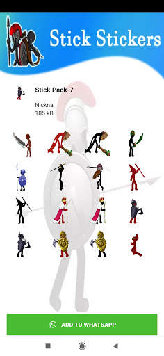 Stick Stickers Pack for WhatsApp 2021 screenshot 8
