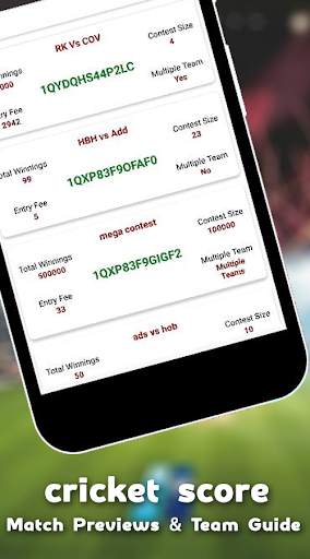 Dream11 Fantasy Cricket Dream-11 Team Prediction screenshot 4