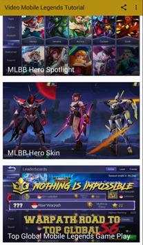 Video Tutorial Mobile Legends screenshot 1