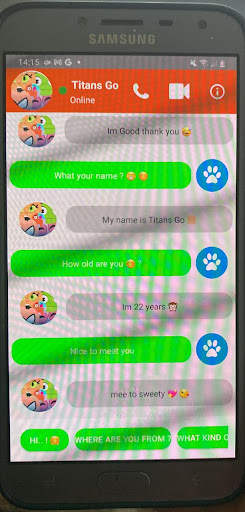 Teen prank Titans Go fake call video and Chat screenshot 3