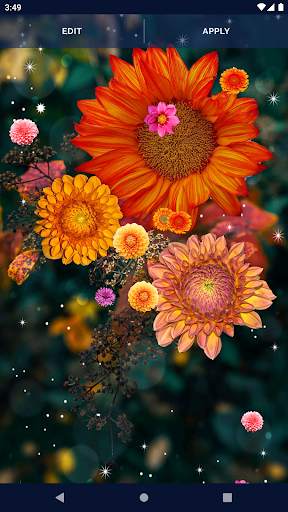 Autumn Flowers Live Wallpaper screenshot 6