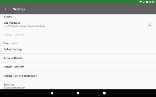 Dictadroid Lite - Voice Recorder screenshot 11