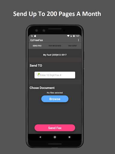 EzFreeFax - Send And Receive Fax On Your Phone screenshot 2