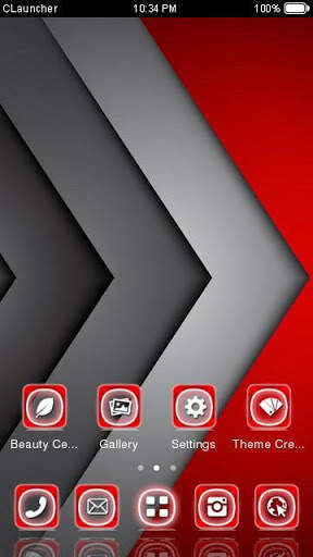 Abstract Red Theme screenshot 3
