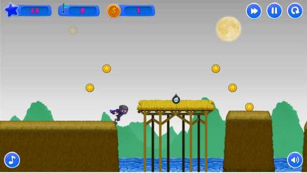 Ninja: Berlari dan Melompat screenshot 2