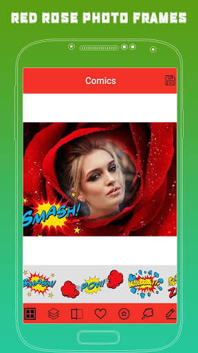 Red Rose Photo Frame - Rose Photo Effect 5 تصوير الشاشة
