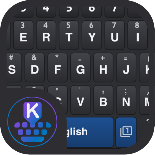 KurdKey Theme Black &amp; Blue أيقونة