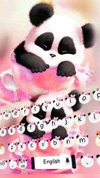 Cute pink panda keyboard screenshot 1