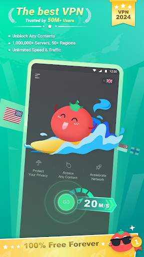 Tomato VPN | VPN Proxy screenshot 1
