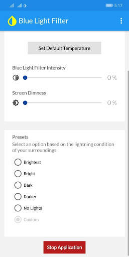 Blue Light Filter screenshot 2