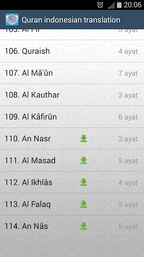 Quran indonesian translation screenshot 6