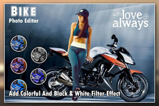 Bike Photo Frame : Cut Paste Editor screenshot 5