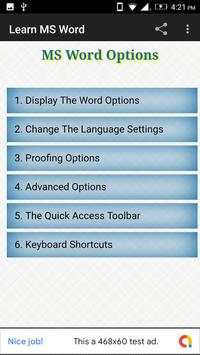 Learn MS Word Free screenshot 4