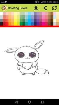 Eevee Evolution Coloring book скриншот 3