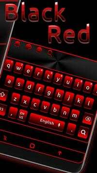 Black Red Keyboard Theme screenshot 1