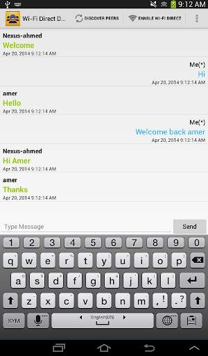 WiFi Direct Group Chat screenshot 9