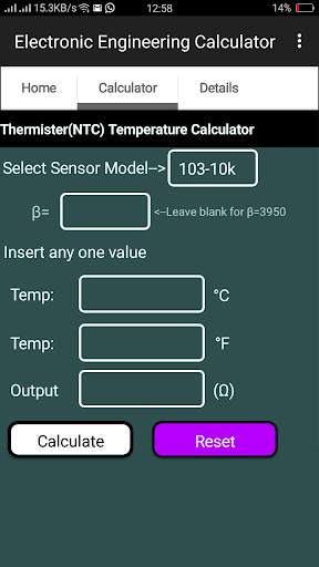 Electronic Engineering Calculator 4 تصوير الشاشة