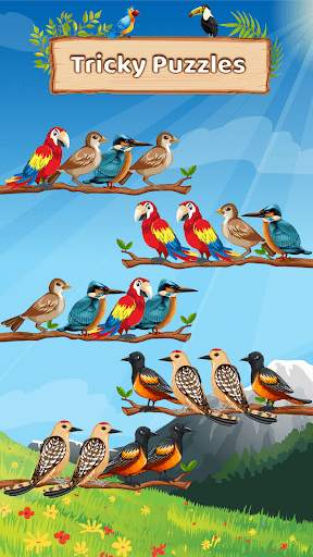 Bird Sort Color Puzzle Game screenshot 7