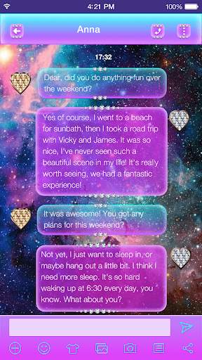 Galaxy Glitter Emoji Keyboard screenshot 4