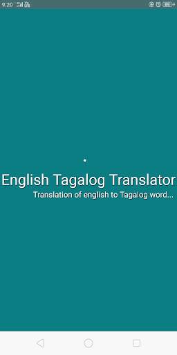 English Tagalog Translator screenshot 1