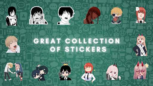 Chainsaw Man stickers WA & TG screenshot 1
