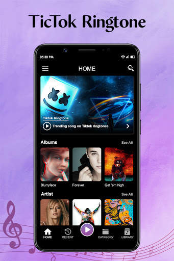 Best TicTok Music Ringtone 2021 : Set Caller Tune screenshot 1
