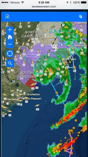Tornado Tracker Weather Radar скриншот 2