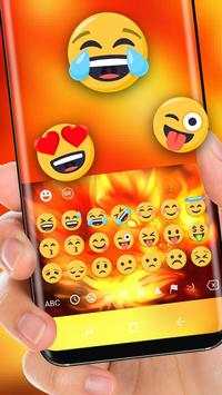 Red Fire Fox Keyboard Theme screenshot 2