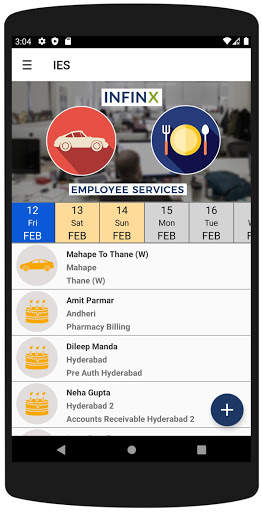 Infinx Employee Services 2 تصوير الشاشة