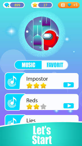 Among Us Impostor Piano Tiles screenshot 1