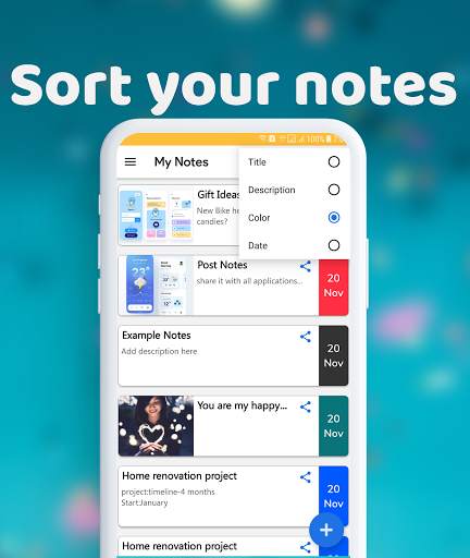 My Notes - Offline Colorful notes screenshot 6