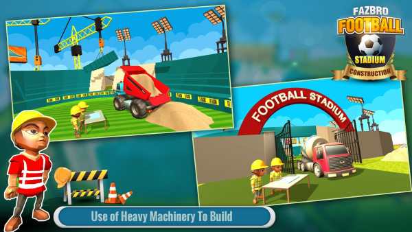 Football Stadium Builder Construction Crane Game screenshot 5