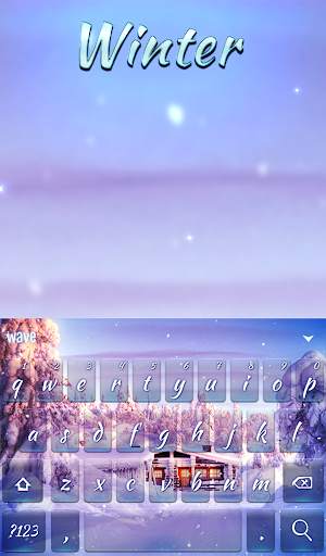 Winter Animated Keyboard   Live Wallpaper screenshot 2