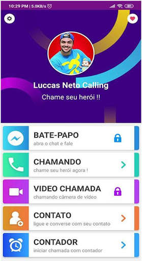 chamada Luccas Neto Video & Voice screenshot 2