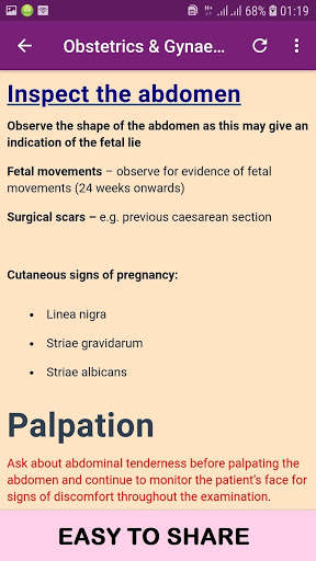 Obstetrics And Gynaecology Mnemonics OFFLINE screenshot 5