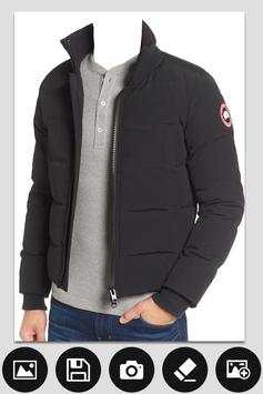 Men Winter Jacket Photo Editor 2017 screenshot 2