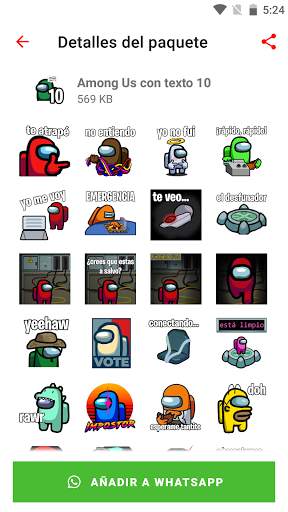 WAStickerApps de Among Us screenshot 5