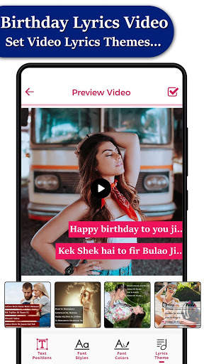 My Photo Birthday Lyrical Video Status Maker screenshot 6