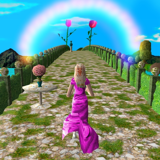 Princess runner. Endless bridges icon