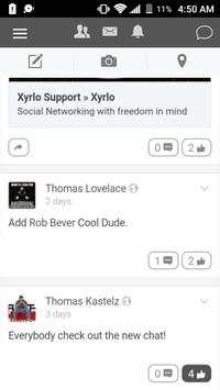 Xyrlo Social Network screenshot 2