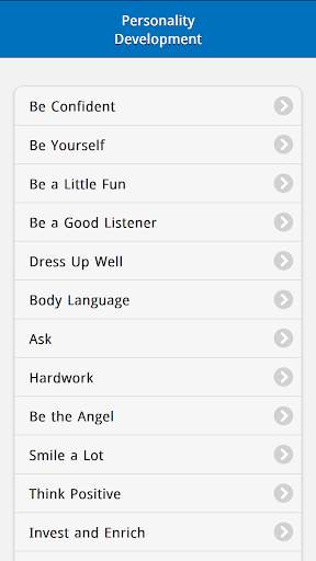 Personality Development App скриншот 1