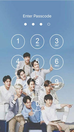 EXO Lock Screen 4 تصوير الشاشة